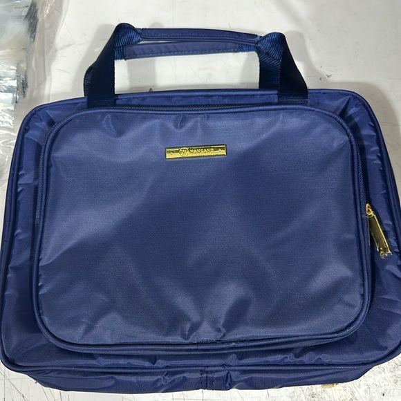 Toiletry Bag Large Cosmetic Travel Hanging Toiletry  Waterproof NWT Solid Navy - Picture 1 of 10
